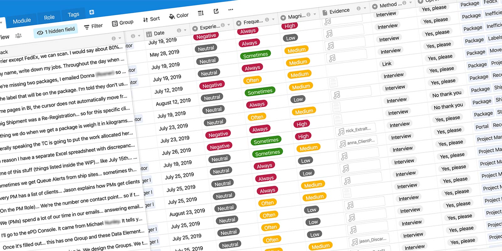 Insights Database